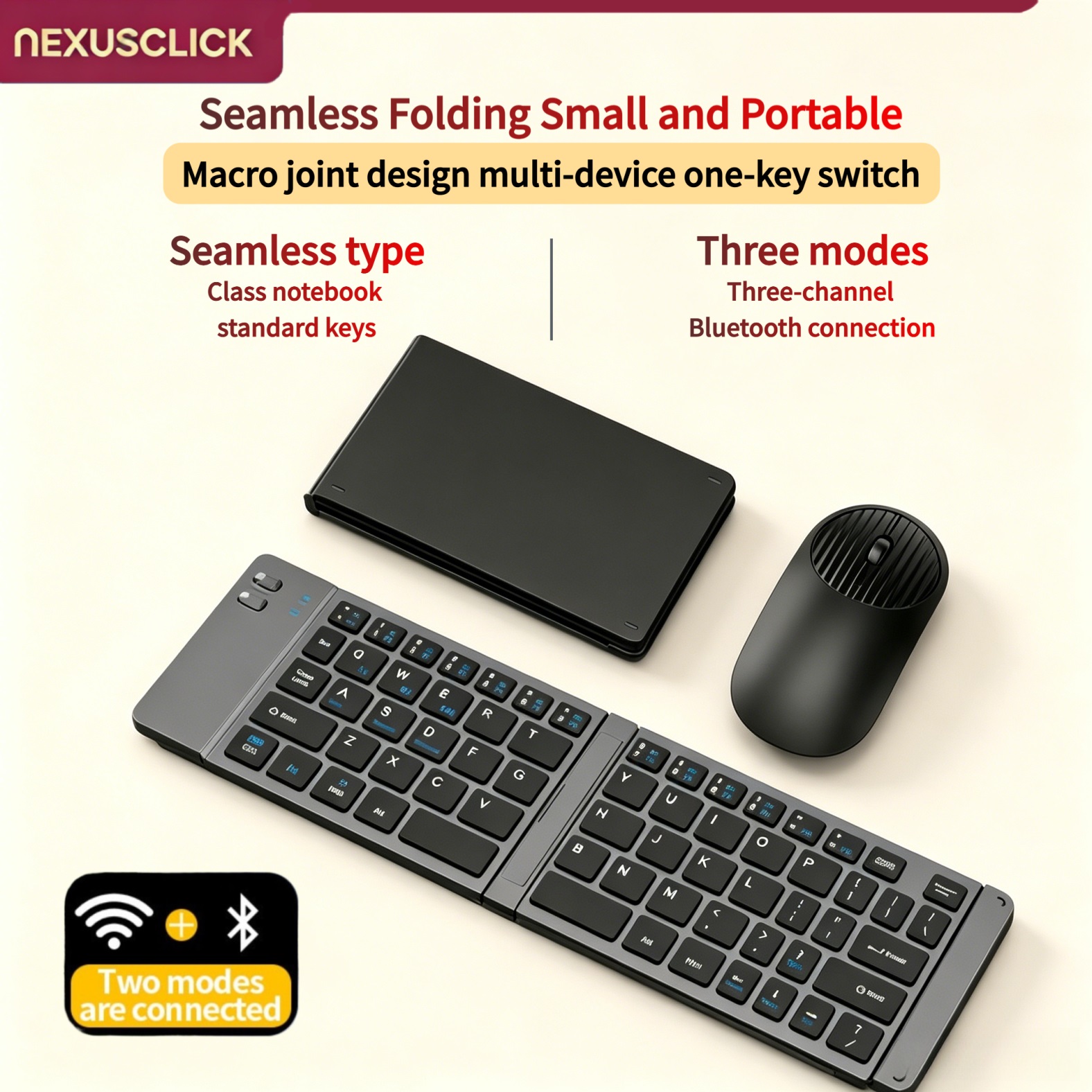 Gaming Keyboard Mouse Set - مجموعة لوحة مفاتيح وماوس لاسلكية صغيرة