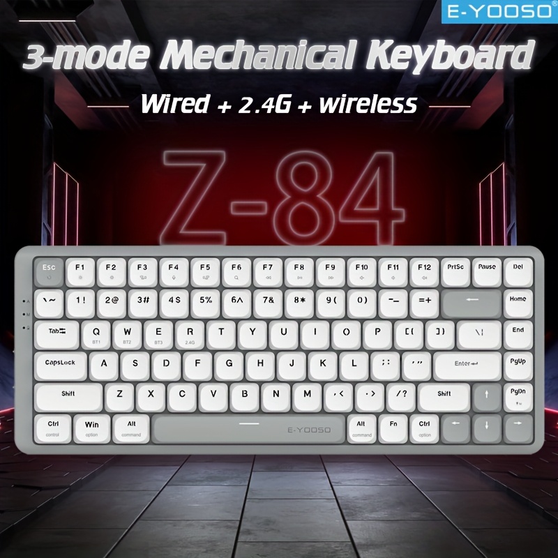 Gaming Keyboard E Yooso - E-YOOSO ثلاثي الوضع 2.4G لوحة مفاتيح
