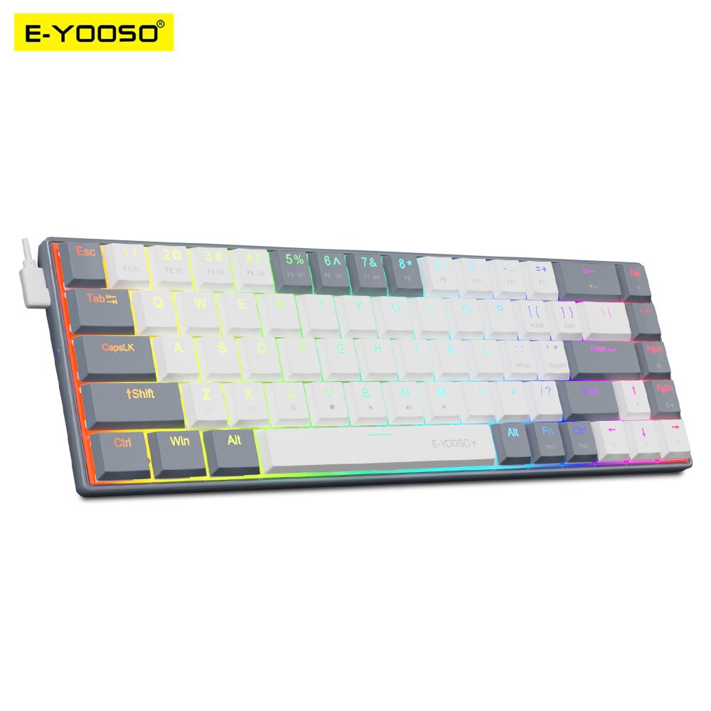 Gaming Keyboard E Yooso - لوحة مفاتيح الألعاب الميكانيكية السلكية الصغيرة