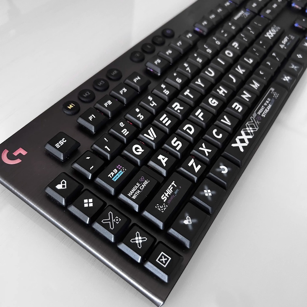 Gaming Keyboard Tkl - أغطية مفاتيح PBT متوافقة مع Logitech