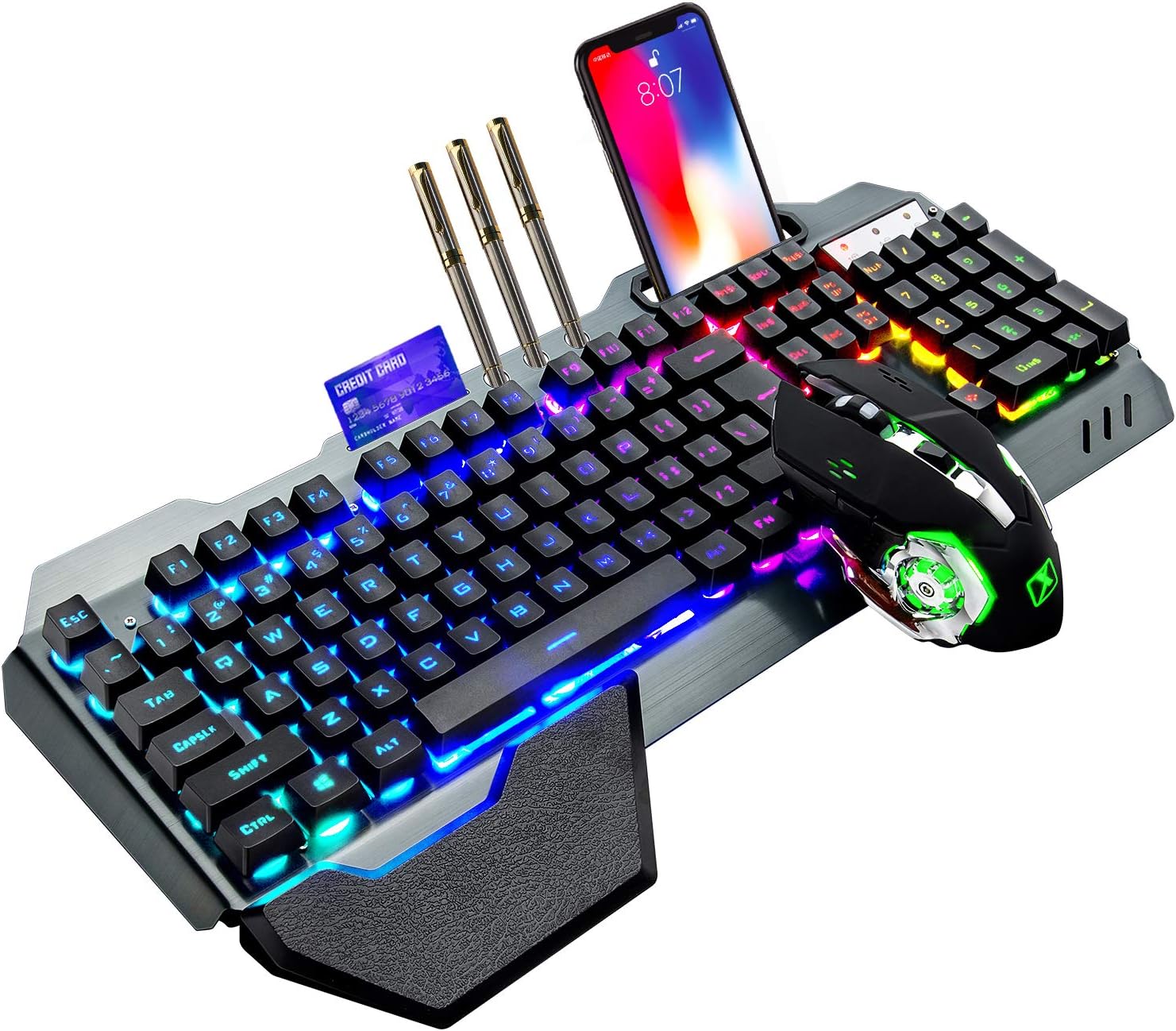 Gaming Keyboard Mouse Set - مجموعة لوحة مفاتيح وماوس لاسلكية للألعاب