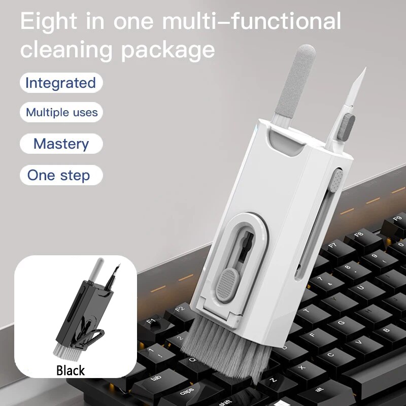Keycap Puller Ring - 8 في 1 مجموعة تنظيف منظف