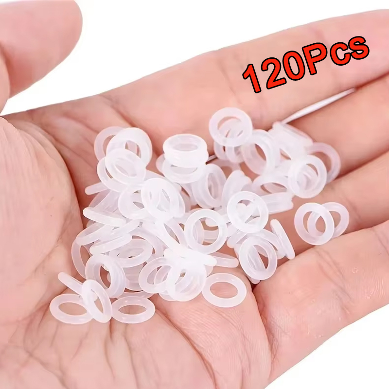 Keycap Puller Ring - 120 قطعة من حلقات السيليكون المطاطية