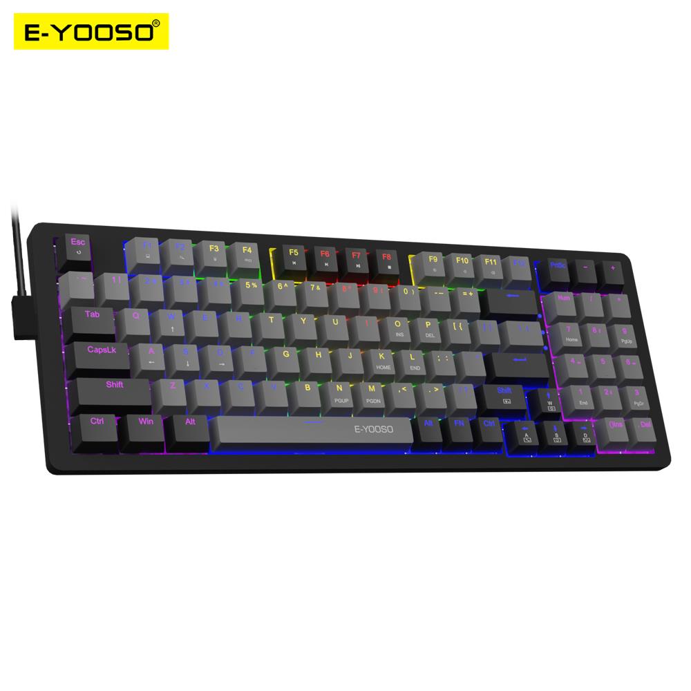 Keyboard Gaming Blue Switch - E-YOOSO Z94 USB لوحة مفاتيح الألعاب