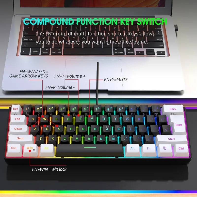 طقم لوحة مفاتيح وماوس للألعاب  - مراجعة Gaming Keyboard Mouse Set وسعره