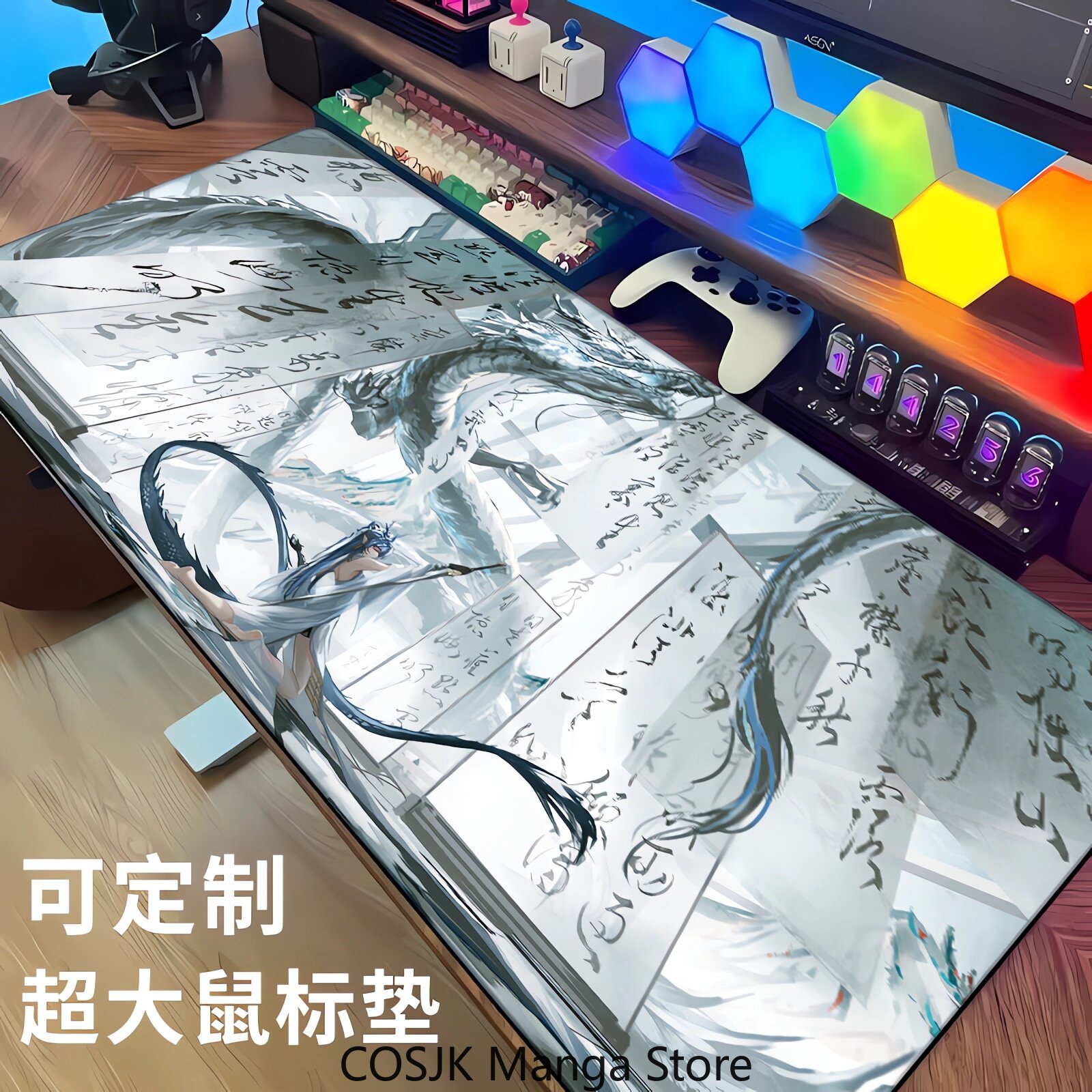 لوحة ماوس ألعاب كبيرة الحجم من - مراجعة Gaming Keyboard And Mouse Pad وسعره