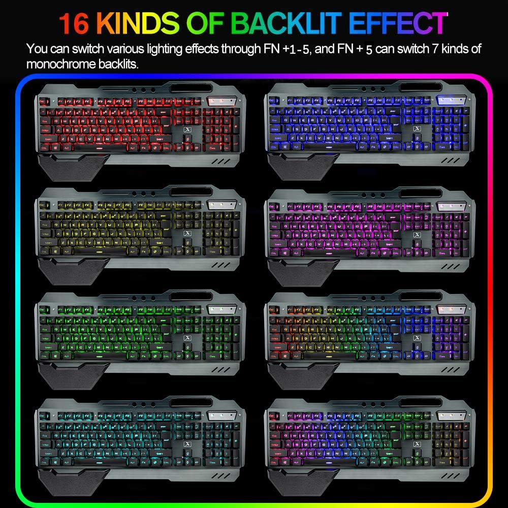 مجموعة لوحة مفاتيح وماوس لاسلك - مراجعة Gaming Keyboard Mouse Set وسعره
