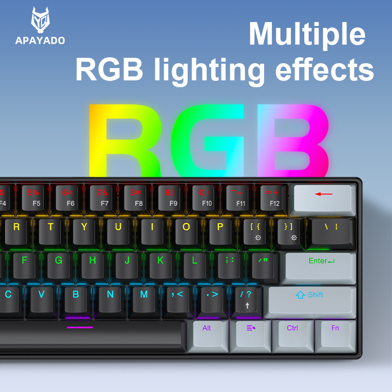 لوحة مفاتيح ميكانيكية صغيرة من - مراجعة Gaming Keyboard Half وسعره