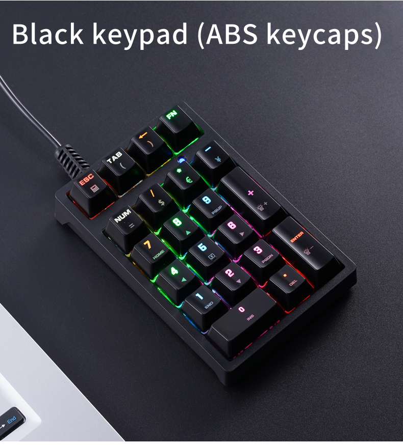 لوحة مفاتيح رقمية صغيرة T21 مع - مراجعة Keyboard Gaming Blue Switch وسعره