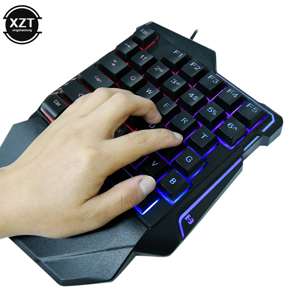 لوحة مفاتيح USB بيد واحدة للأل - مراجعة Gaming Keyboard Half وسعره
