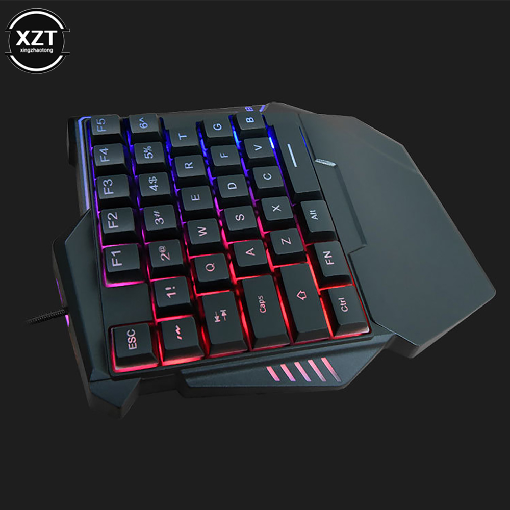 لوحة مفاتيح USB بيد واحدة للأل - مراجعة Gaming Keyboard Half وسعره