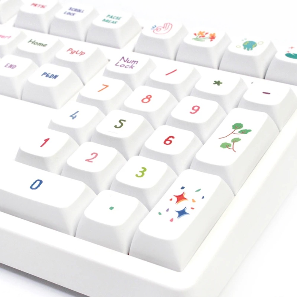 أغطية مفاتيح فنية صيفية نابضة  - مراجعة Gaming Keyboard Tkl وسعره