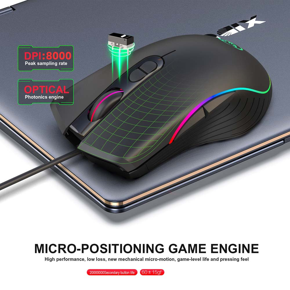 محول USB نوع C للوحة مفاتيح وم - مراجعة Gaming Keyboard Mouse Set وسعره