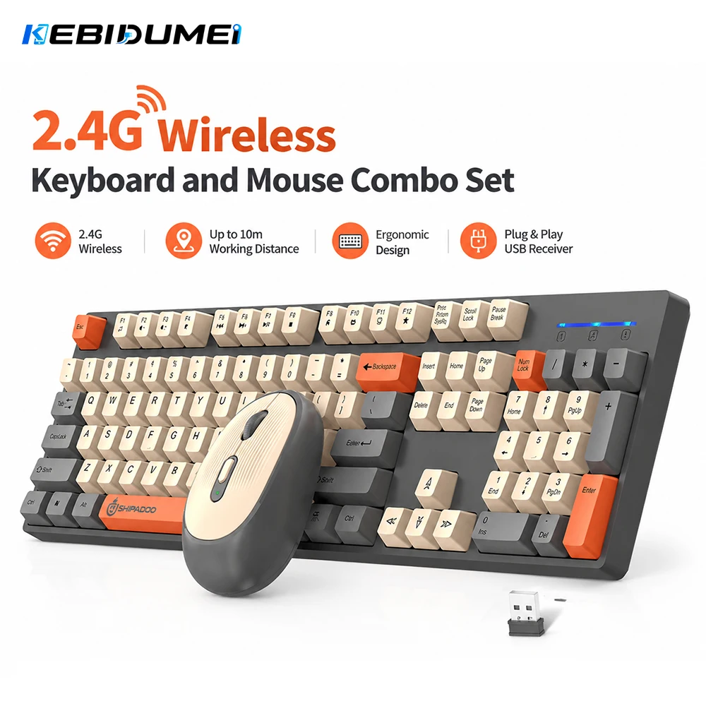 مجموعة لوحة مفاتيح وماوس لاسلك - مراجعة Gaming Keyboard Mouse Set وسعره