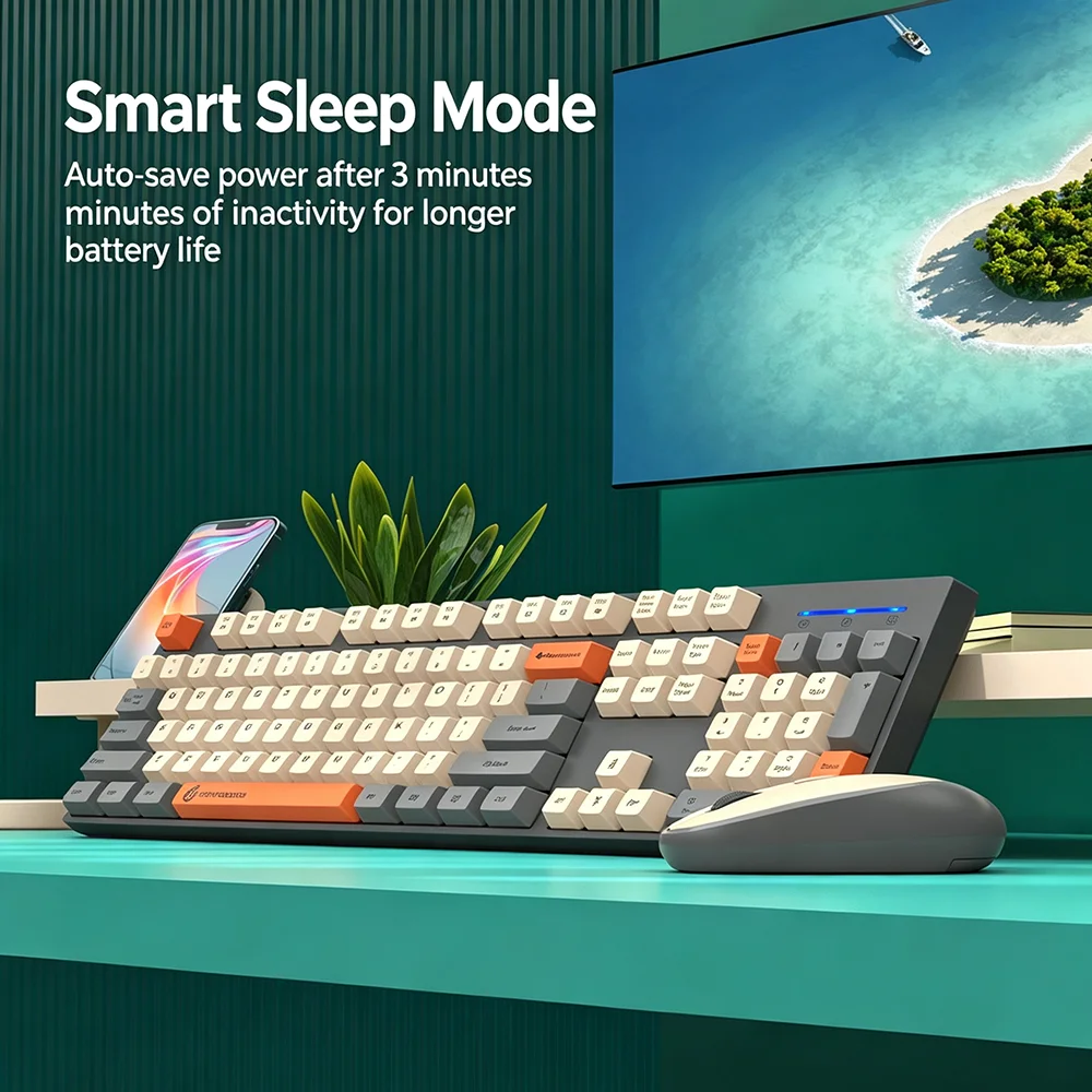 مجموعة لوحة مفاتيح وماوس لاسلك - مراجعة Gaming Keyboard Mouse Set وسعره