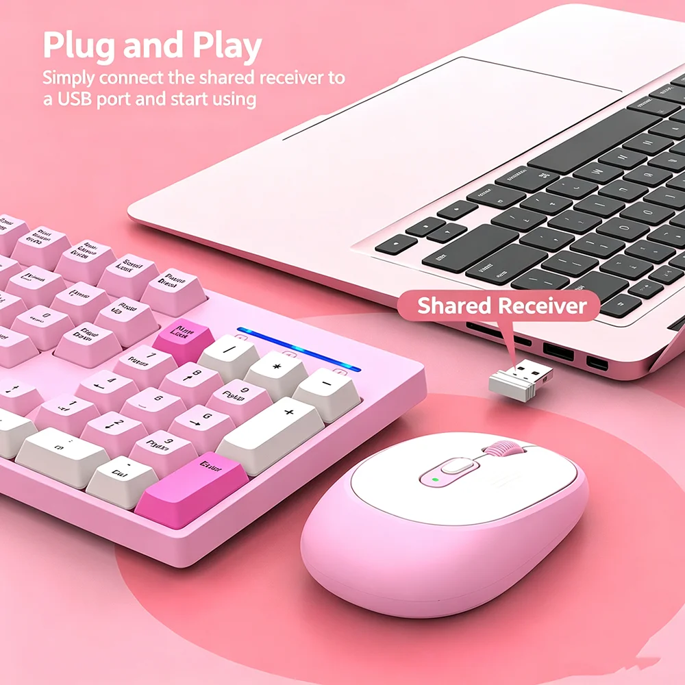مجموعة لوحة مفاتيح وماوس لاسلك - مراجعة Gaming Keyboard Mouse Set وسعره