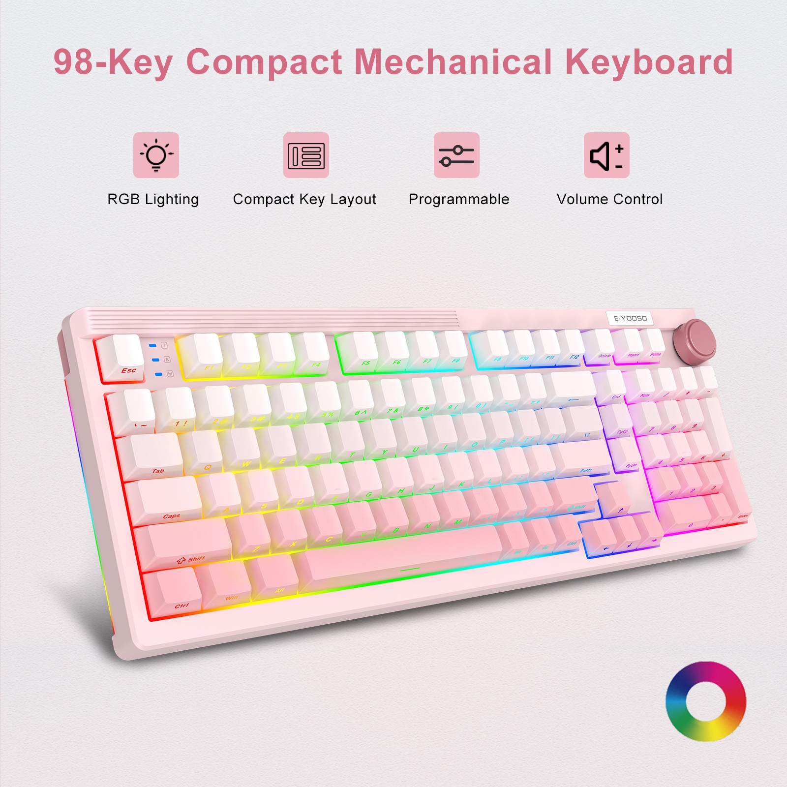 لوحة مفاتيح ميكانيكية للألعاب  - مراجعة Gaming Keyboard E Yooso وسعره