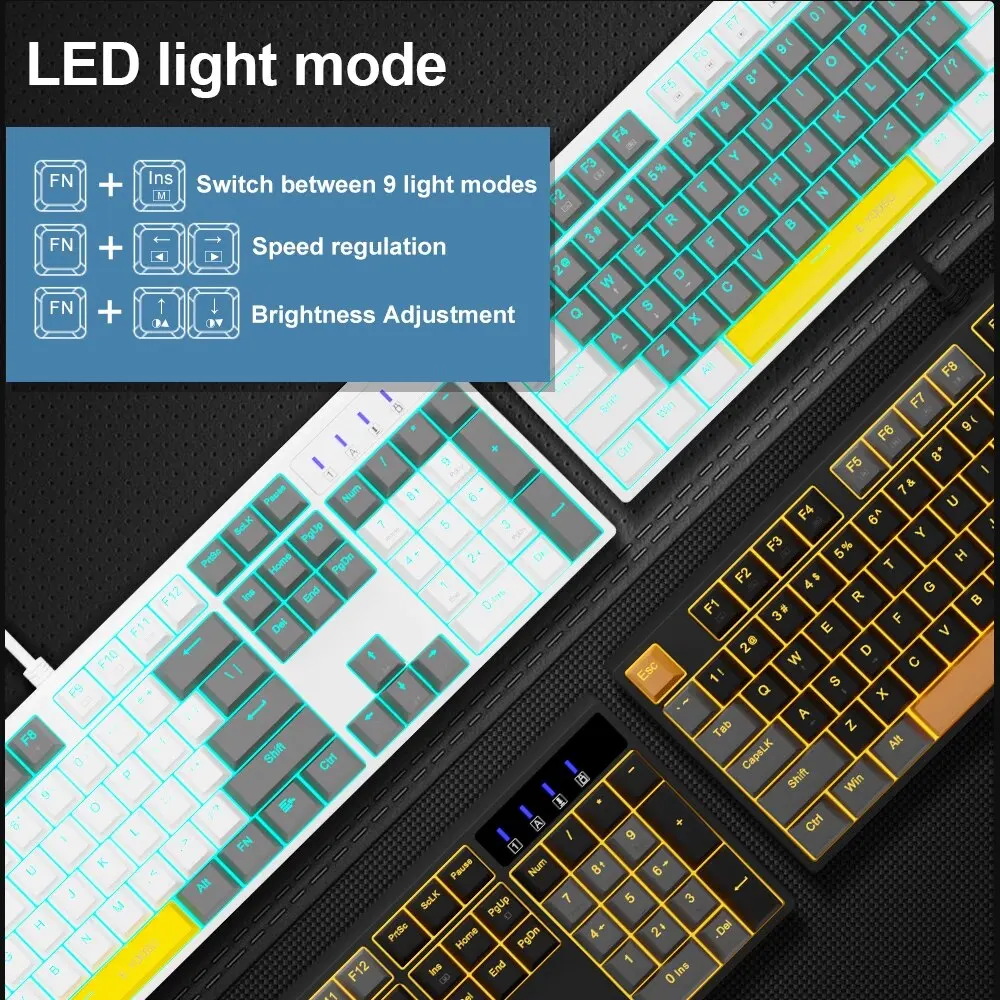 E-YOOSO Z14 USB لوحة مفاتيح سل - مراجعة Gaming Keyboard E Yooso وسعره