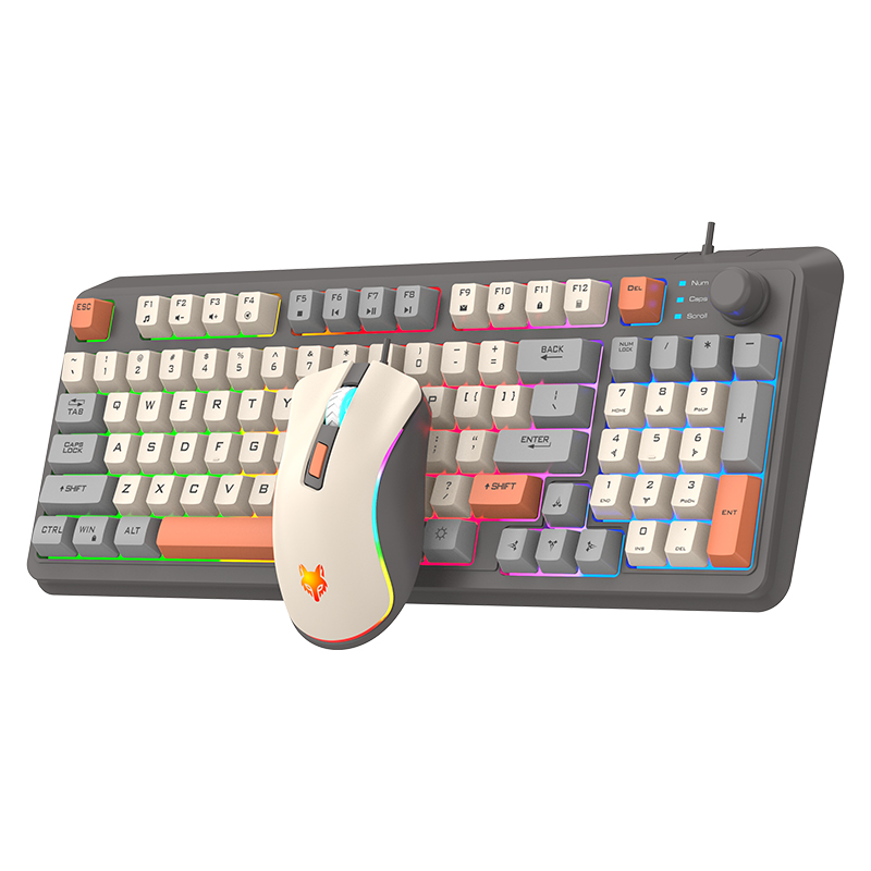 K820 USB السلكية لعبة لوحة الم - مراجعة Gaming Keyboard Mouse Set وسعره