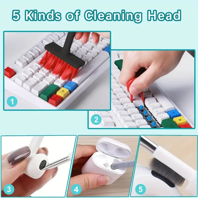 مجموعة أدوات تنظيف متعددة الوظ - مراجعة Keycap Puller Ring وسعره