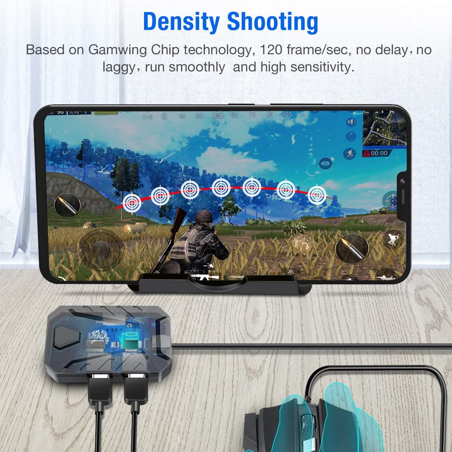 محول ألعاب الهاتف المحمول مجمو - مراجعة Gaming Keyboard And Mouse Mobile وسعره