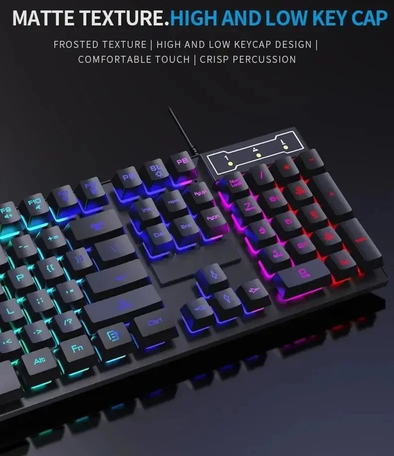 لوحة مفاتيح ميكانيكية سلكية من - مراجعة Gaming Keyboard Half وسعره