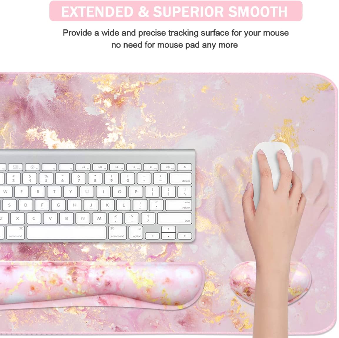 لوحة ماوس كبيرة للألعاب مع مسن - مراجعة Gaming Keyboard And Mouse Pad وسعره