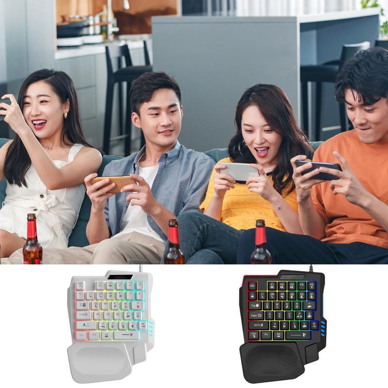 35 مفتاحًا للوحة مفاتيح الألعا - مراجعة Gaming Keyboard Half وسعره
