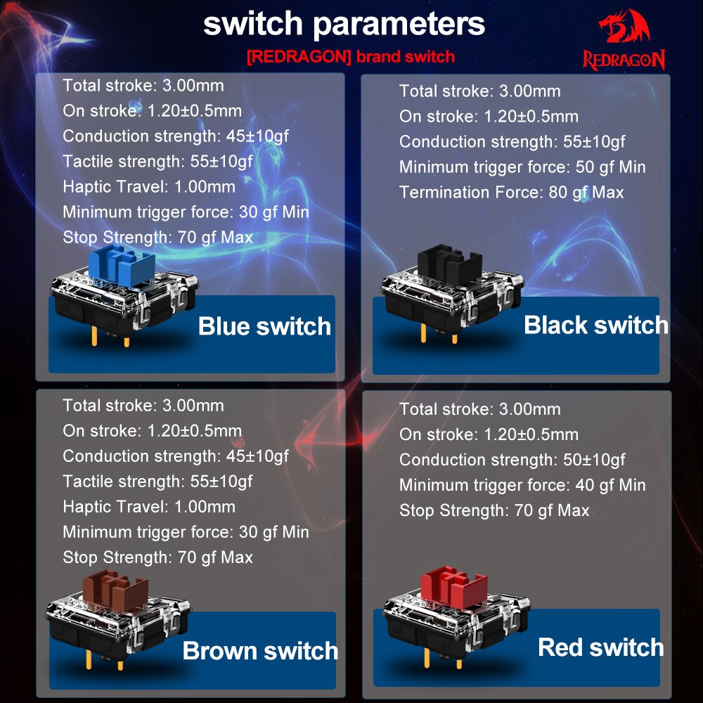 لوحة مفاتيح ميكانيكية صامتة من - مراجعة Keyboard Gaming Blue Switch وسعره