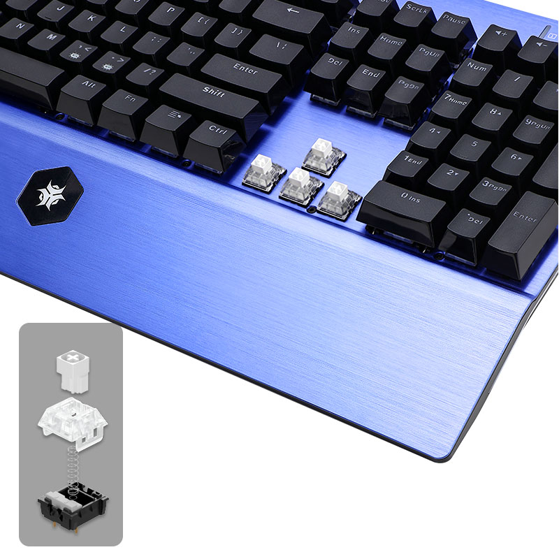 لوحة مفاتيح الألعاب HEXGEARS G - مراجعة Keyboard Gaming Blue Switch وسعره